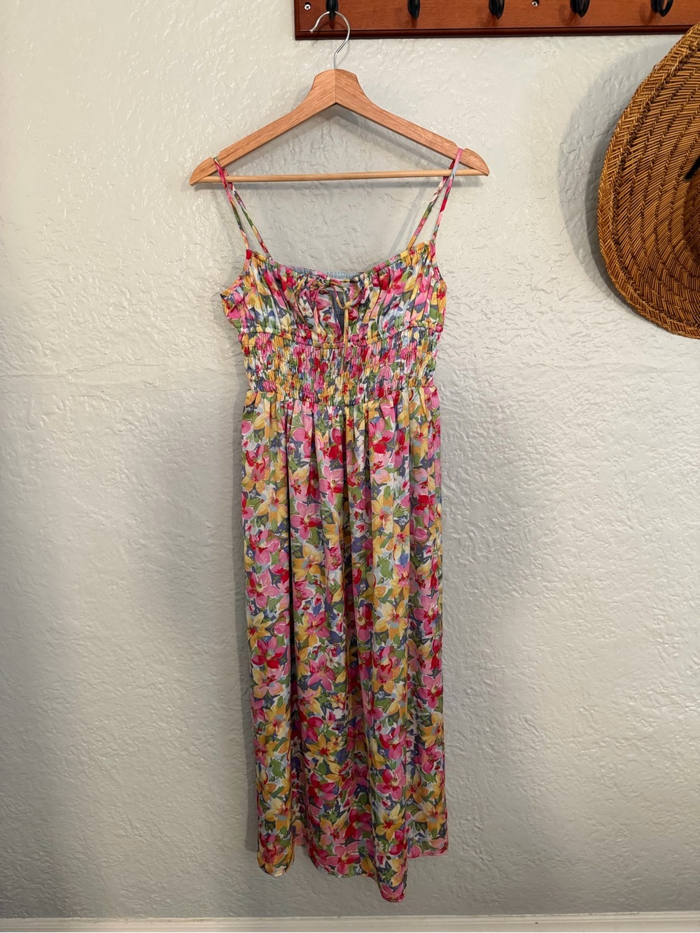 Astr Floral Midi dress